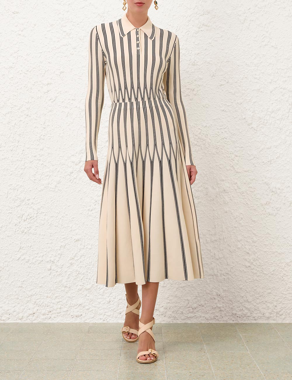 Falda Midi Rayada Rebellion