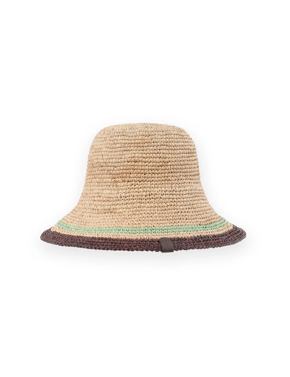 Sombrero de paja con cinta de rayas