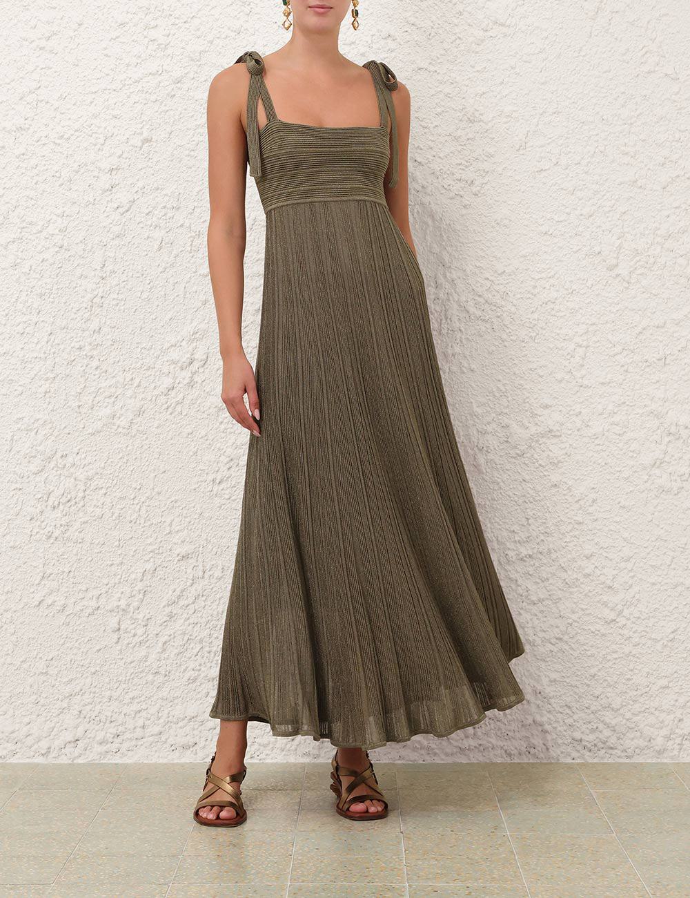 Vestido maxi metálico Wanderlust