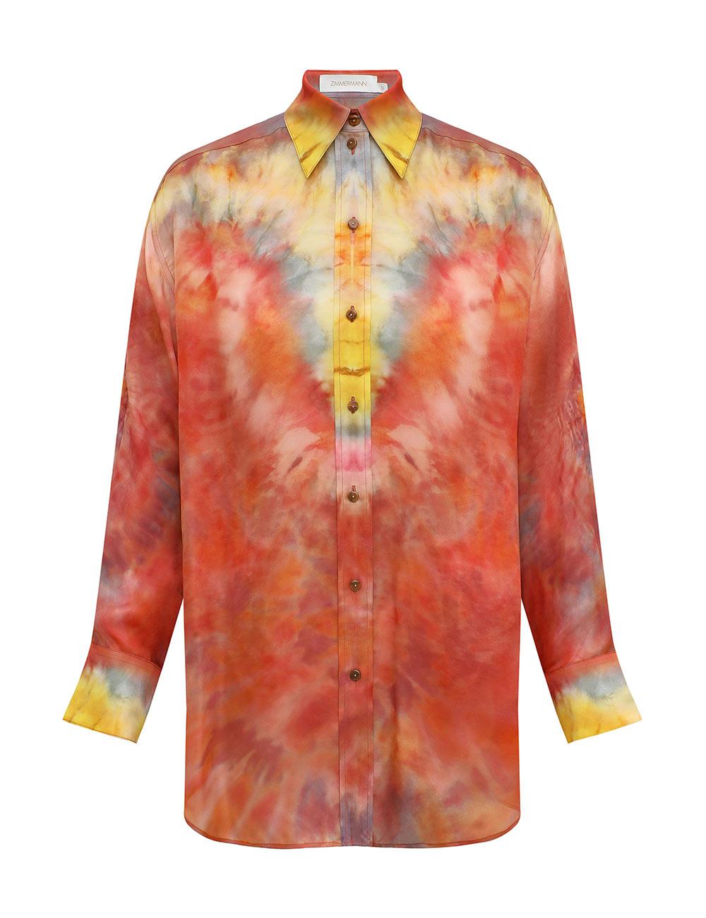 Camisa de Satén Holgada Alquimia