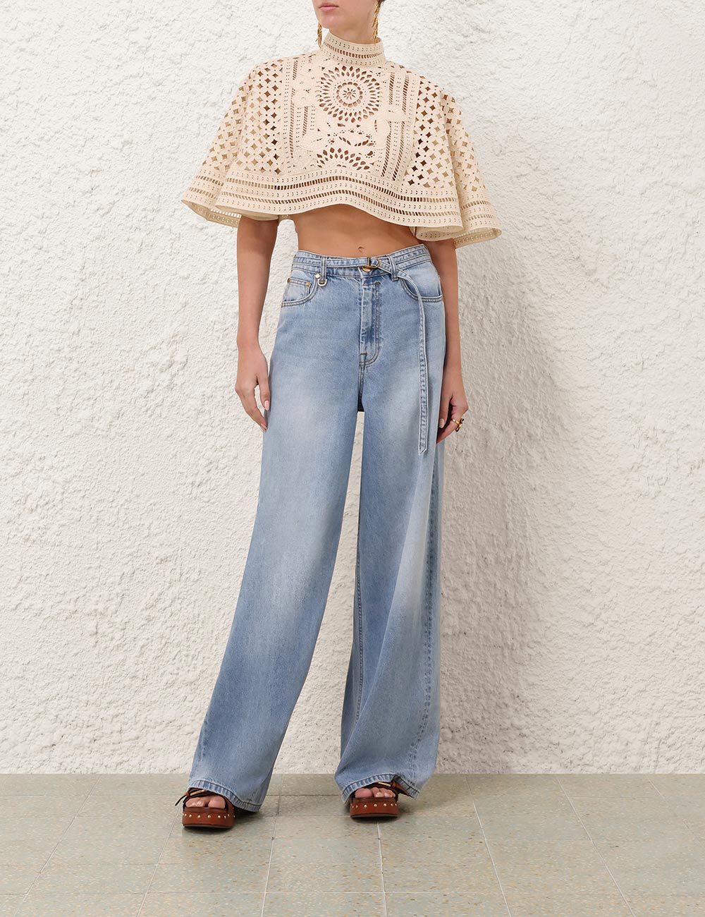 Pantalón Vaquero Indra Relajado con Abertura