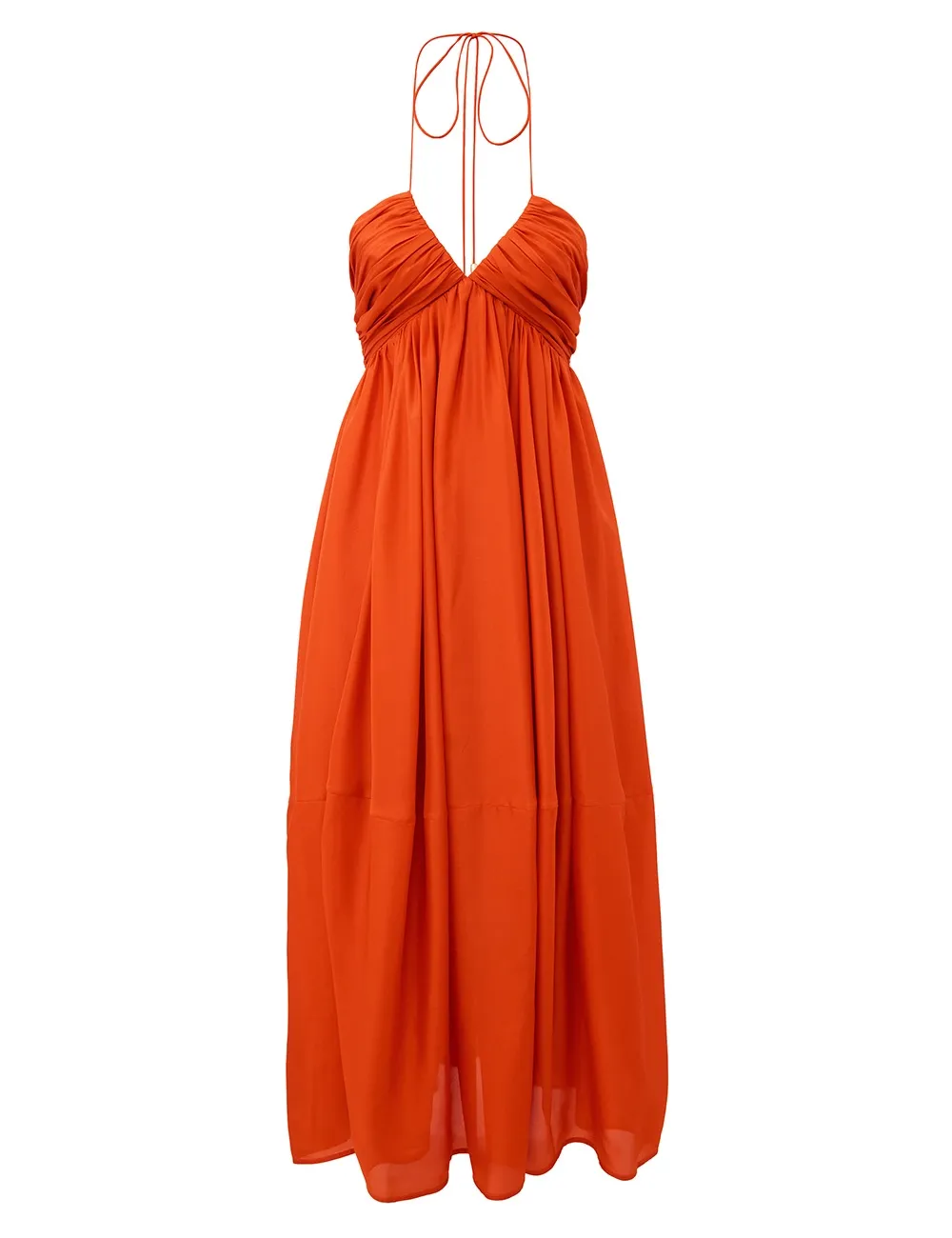 Vestido Maxi con Correa en el Cuello Mahon