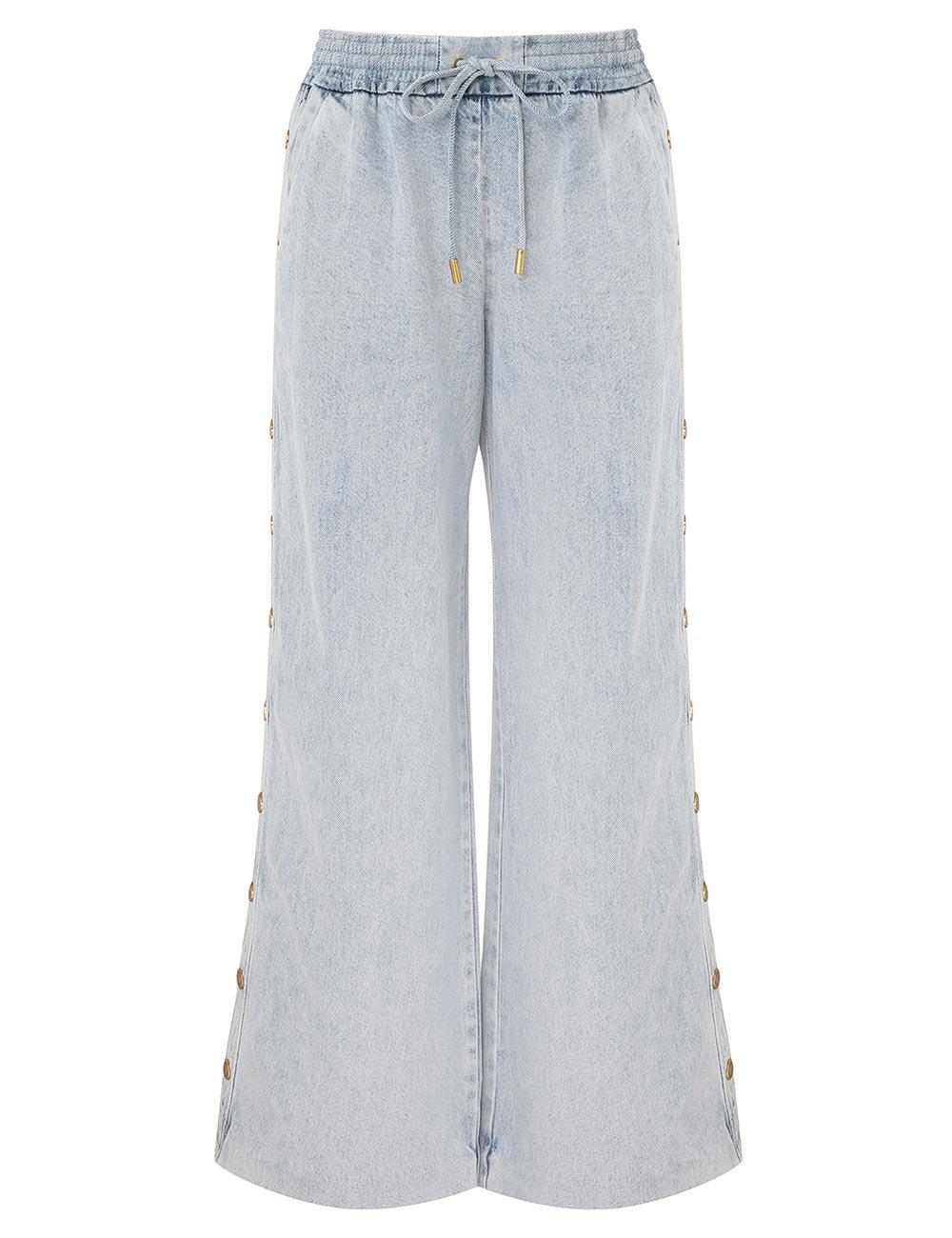 Pantalón de Denim con Botones de Rebelión