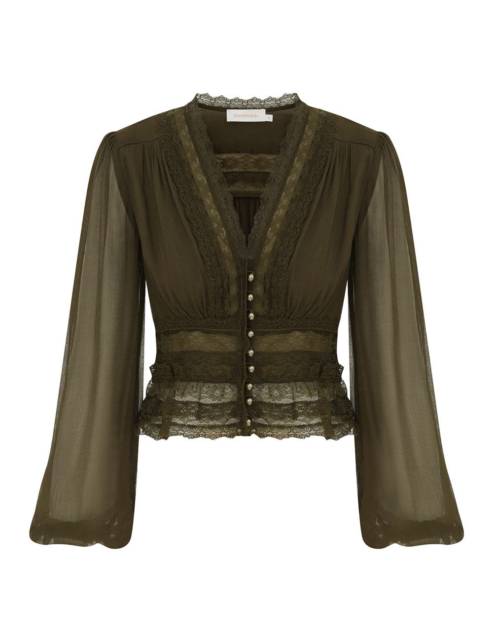 Blusa Luna con escote en V