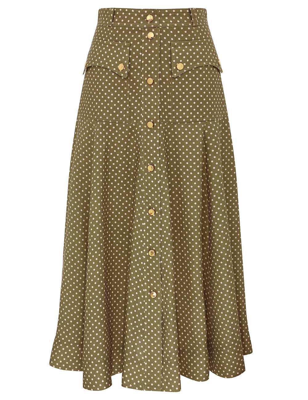 Falda midi Cargo Luna
