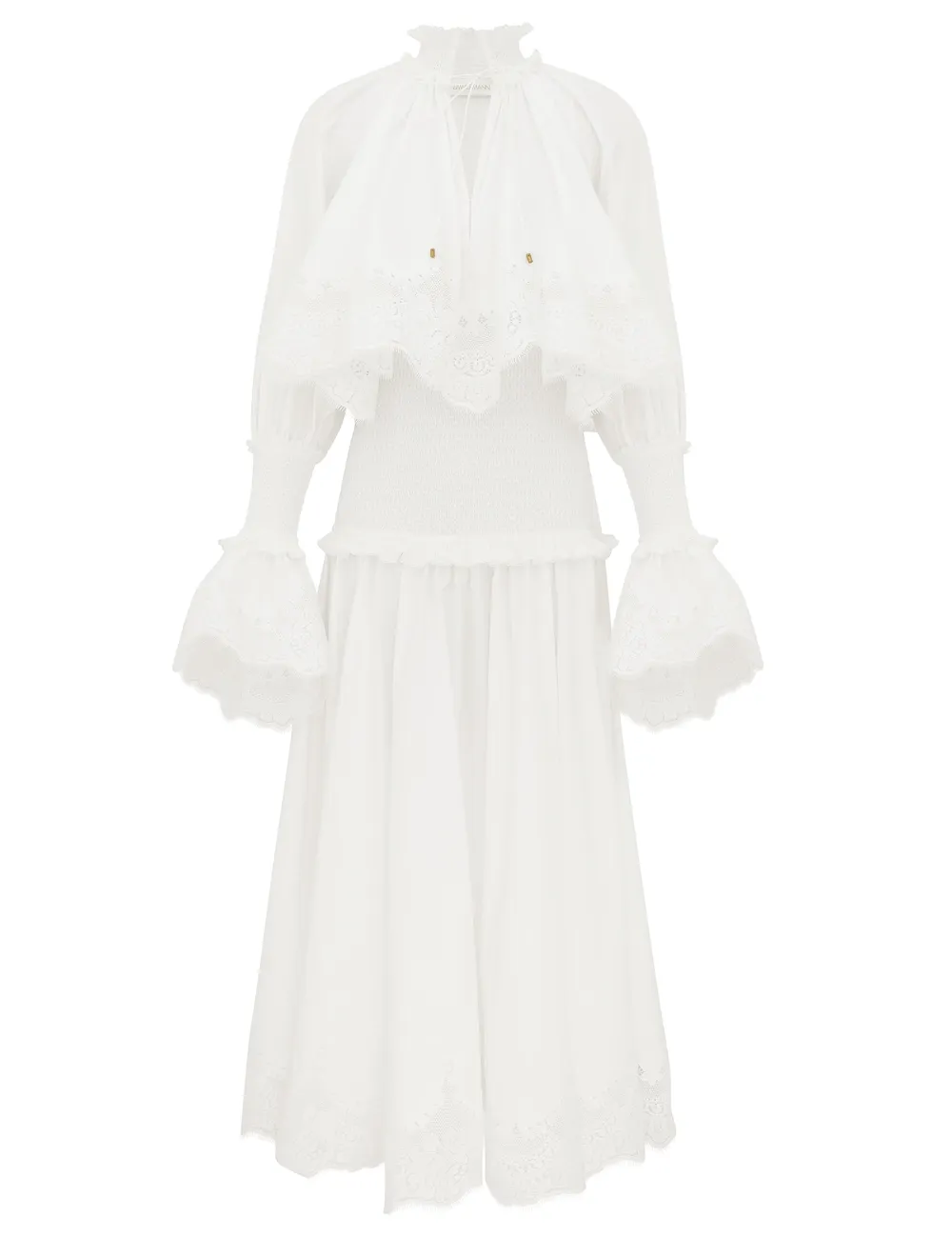 Vestido maxi de popelín Alquimia