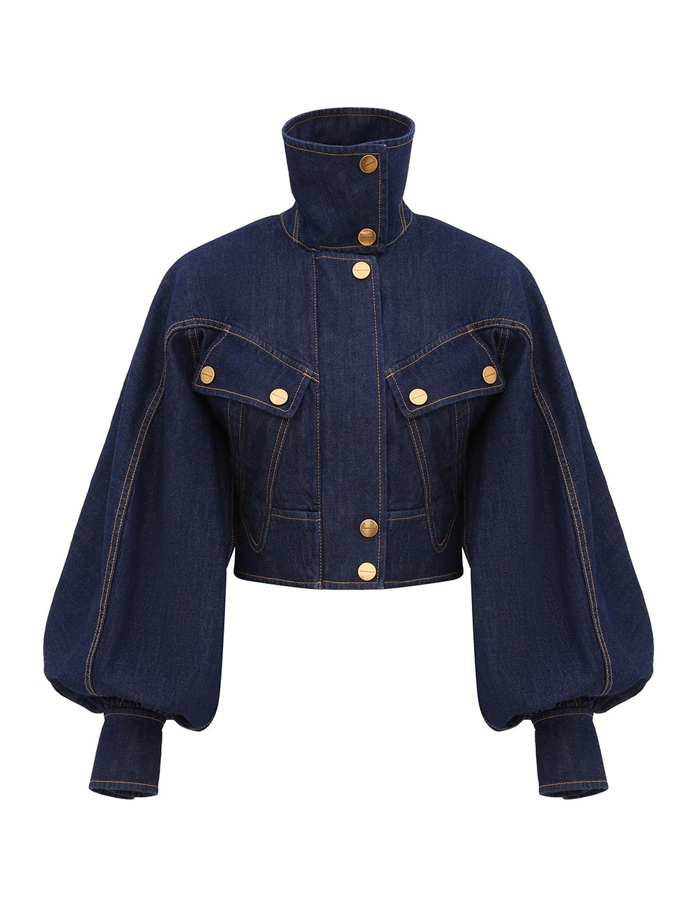 Luna Denim Utility Bomber