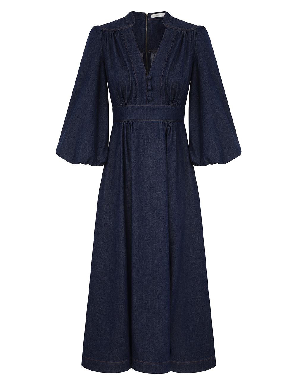 Vestido Midi de Denim Awaken Vestido Midi de Denim Awaken