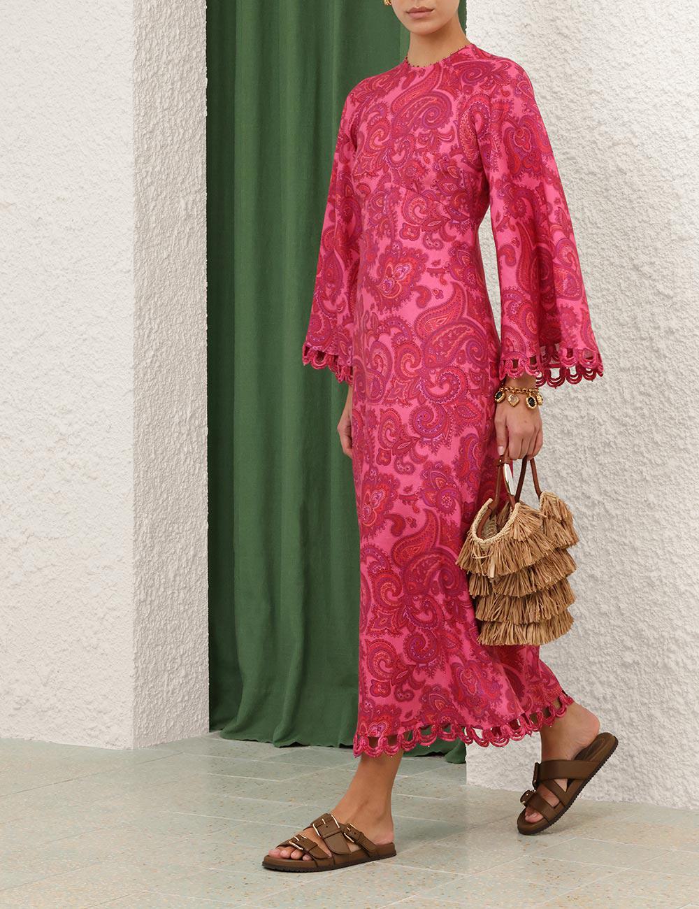 Vestido Midi de Manga Larga Stardust