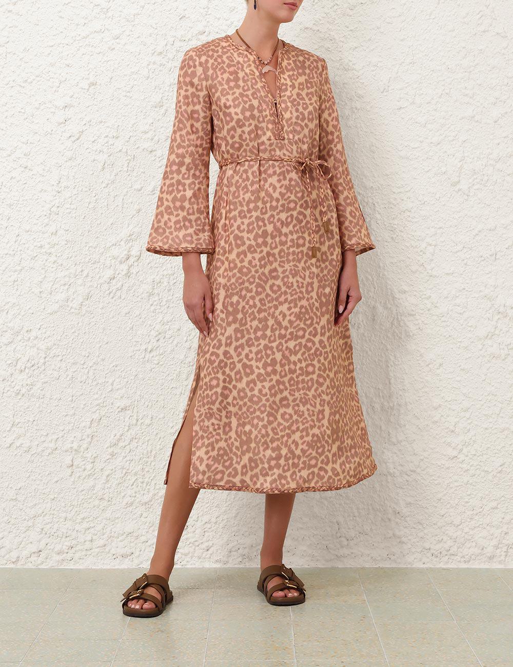 Vestido Midi con Borde de Cuerda Awaken