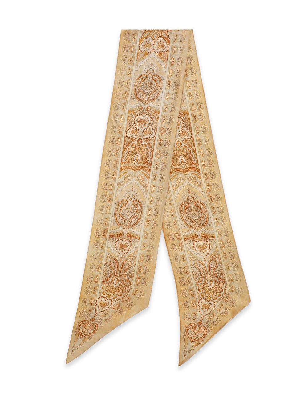 Pañuelo de seda estampado
