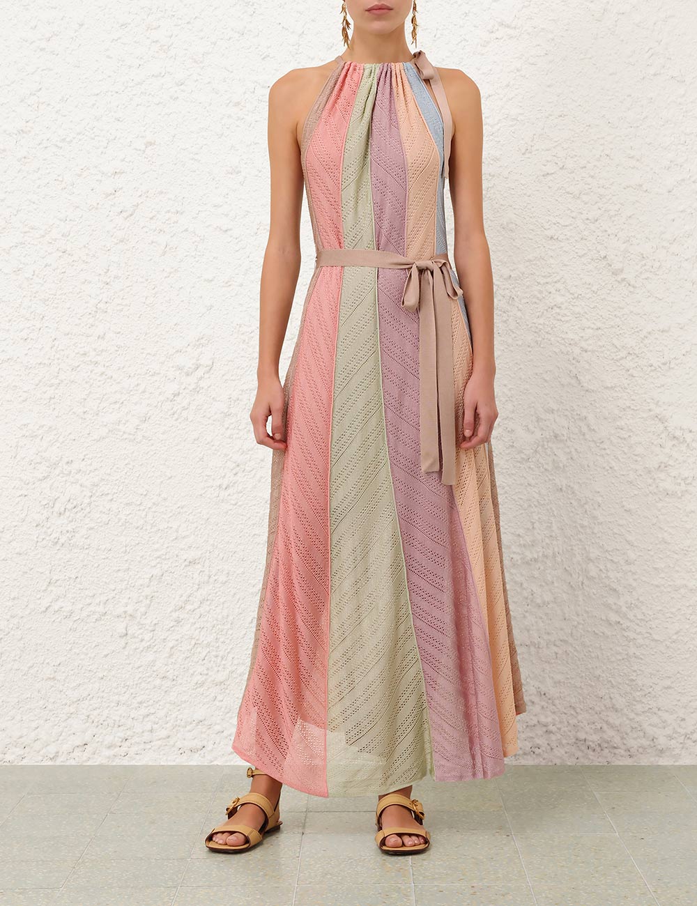 Vestido Midi Halter Mahon