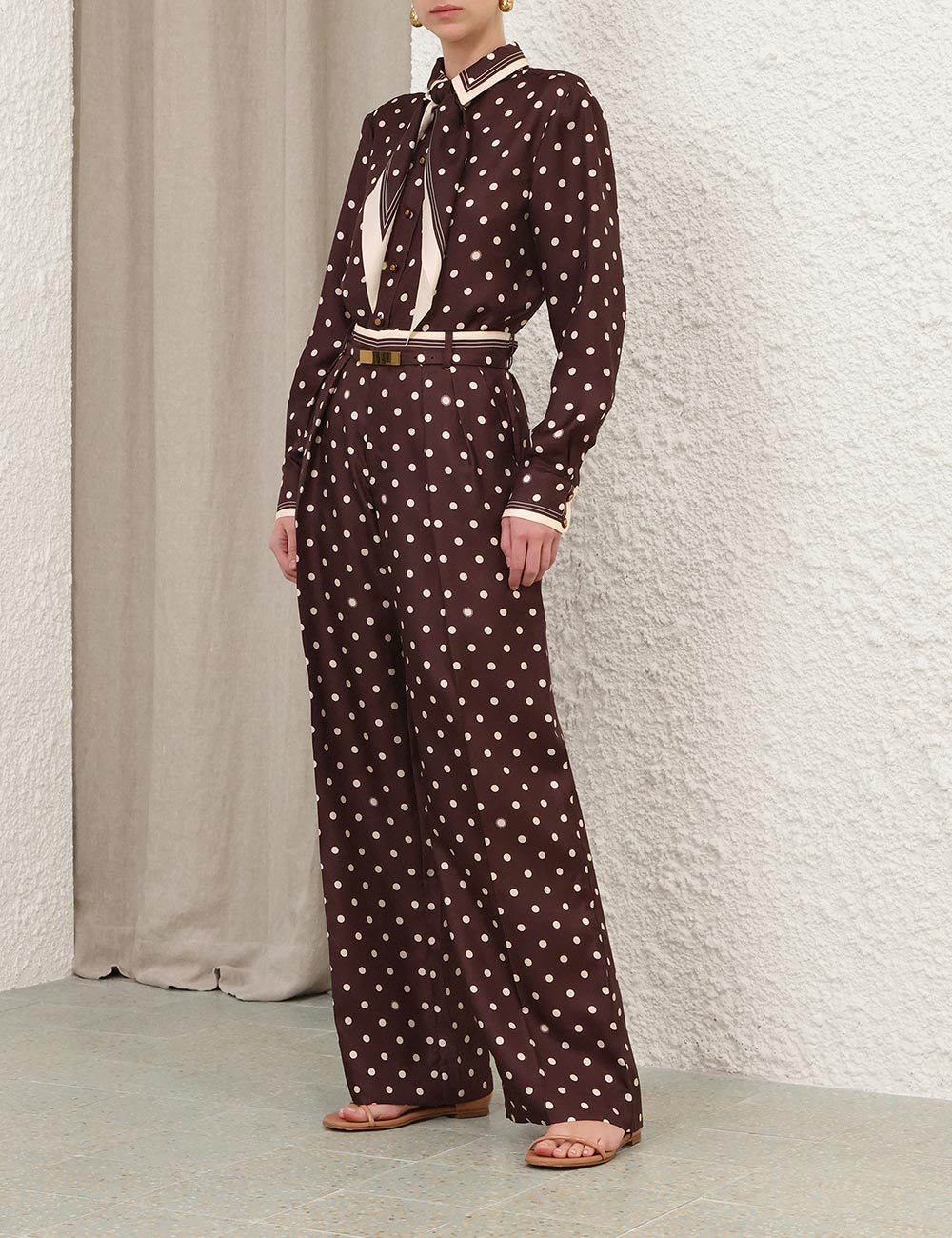 Camisa Holgada con Lunares