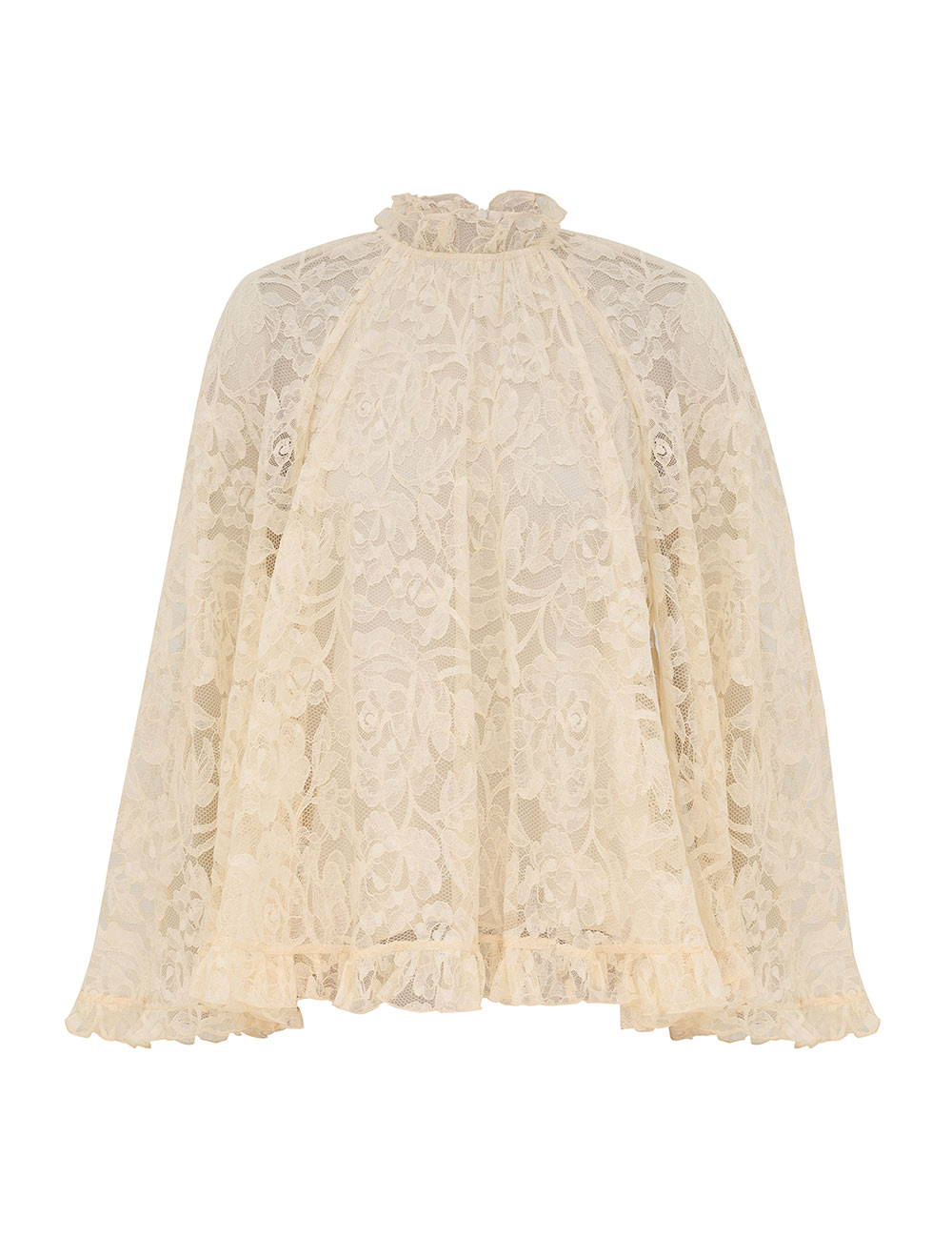 Blusa de encaje con forma de ángel