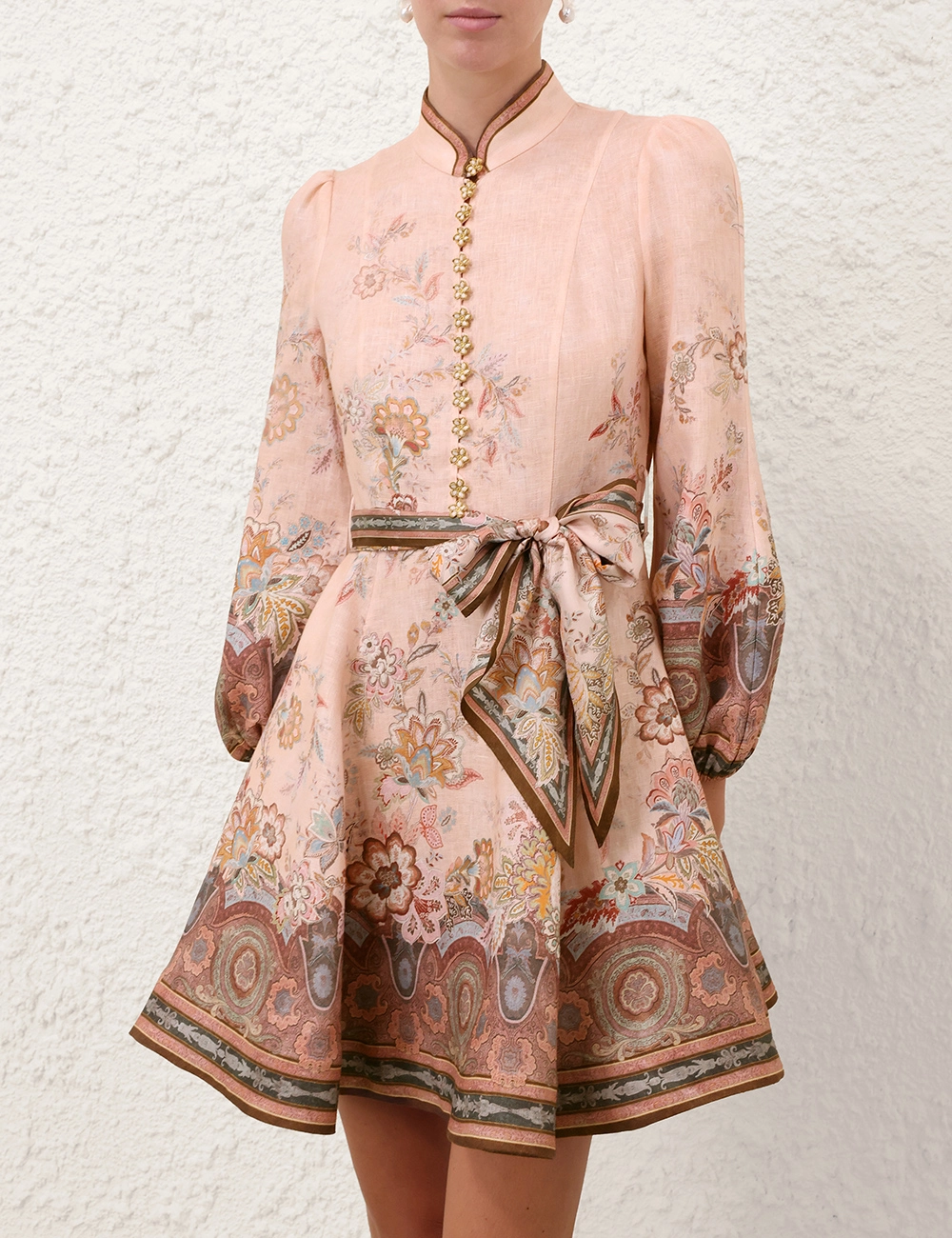 Vestido Mini con Botones Alquimia