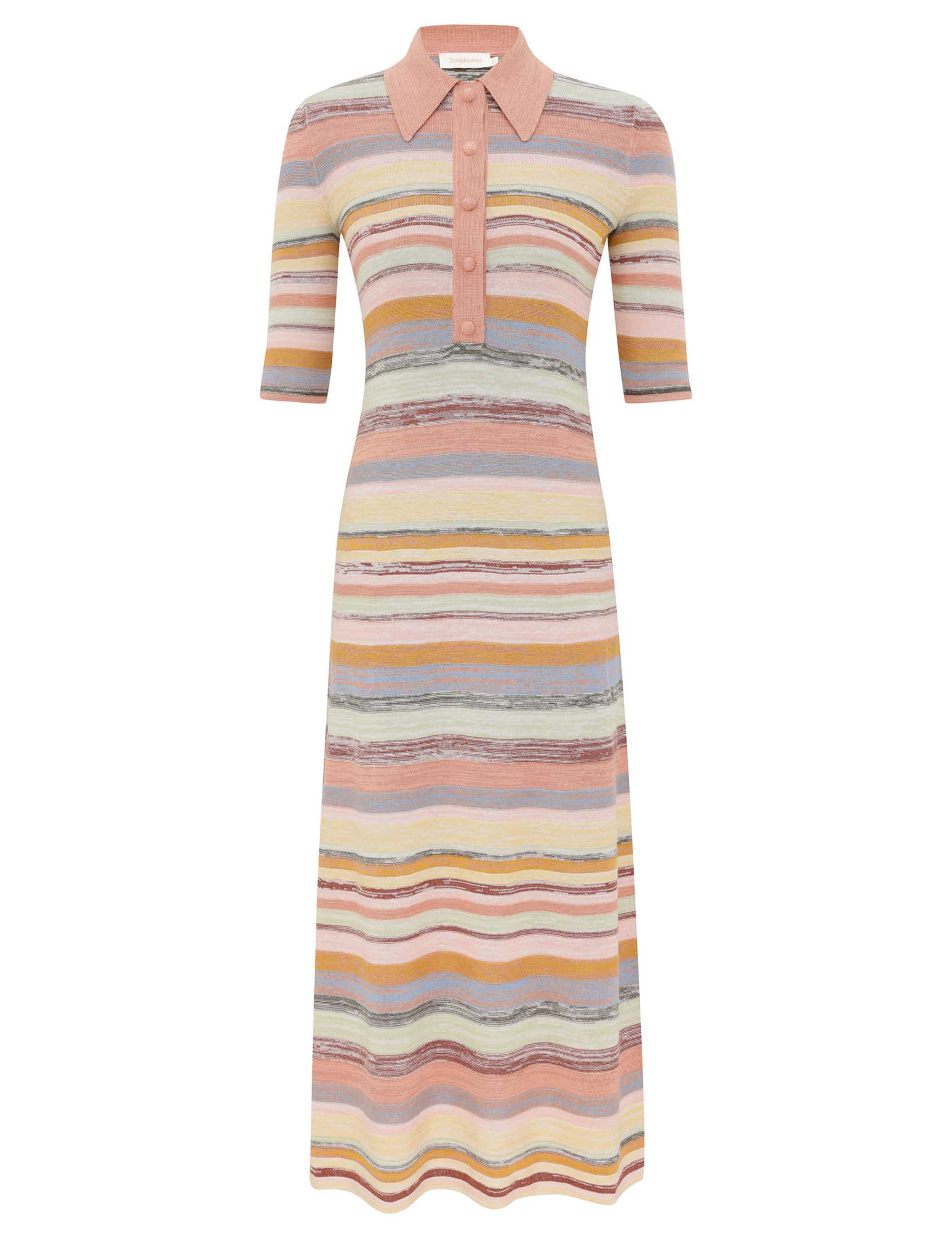 Vestido Midi Polo Luna Mouline