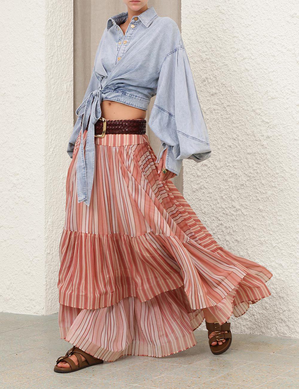 Top de Denim Wrap Rebellion