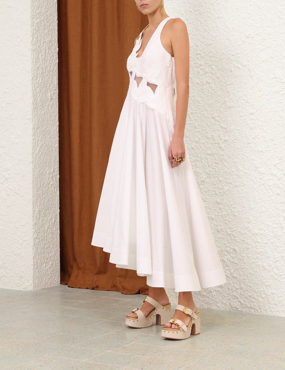 Vestido Midi con Appliqué Luna