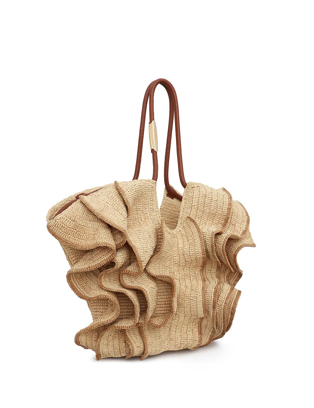 Bolso bandolera Goldentime Mediano con volantes