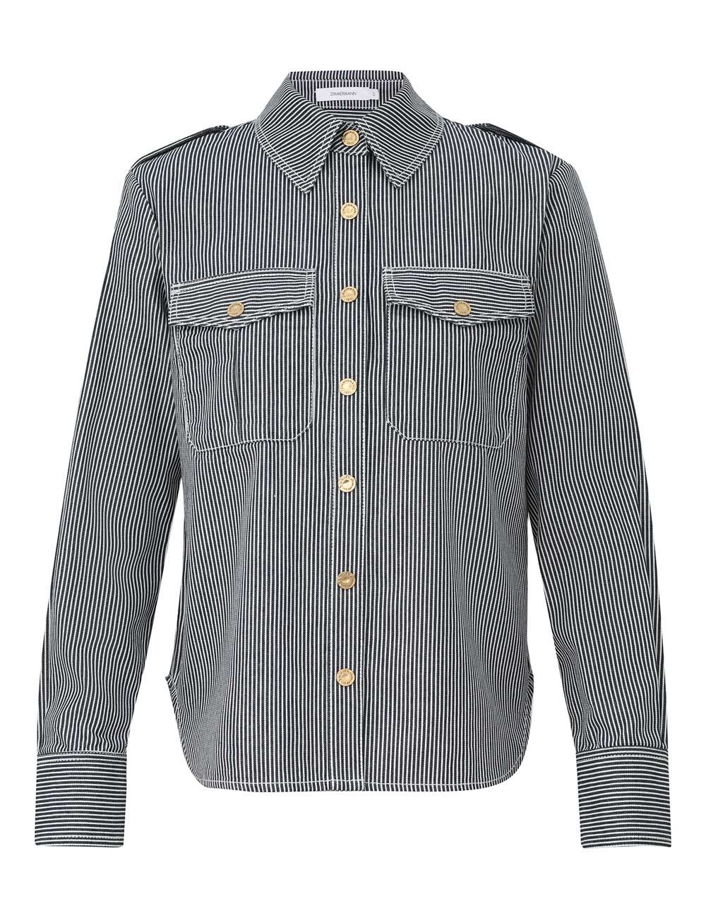 Camisa de Denim con Rayas Patience