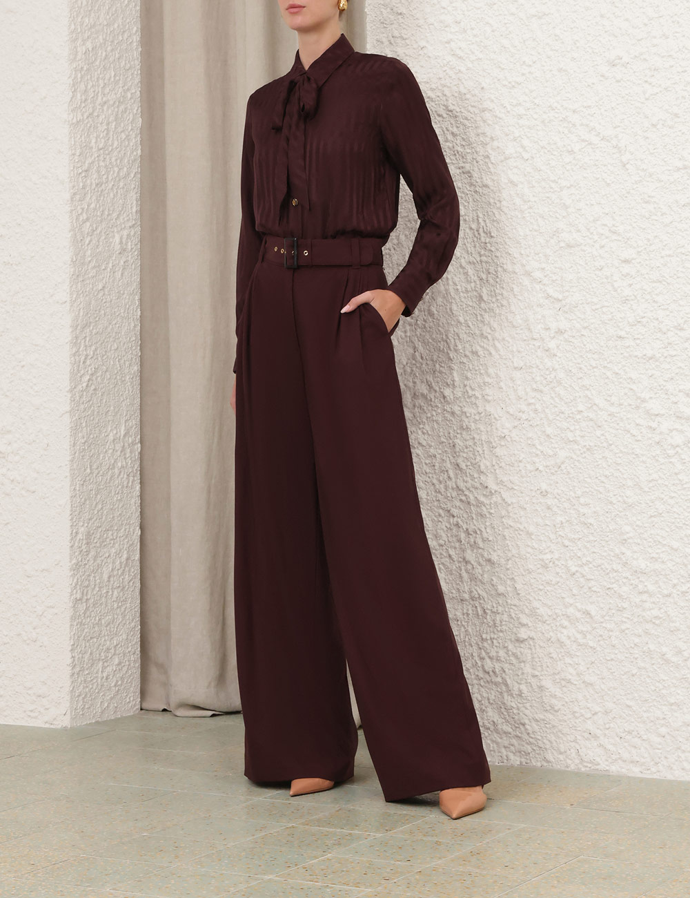Pantalón Elegante de Lana Luna