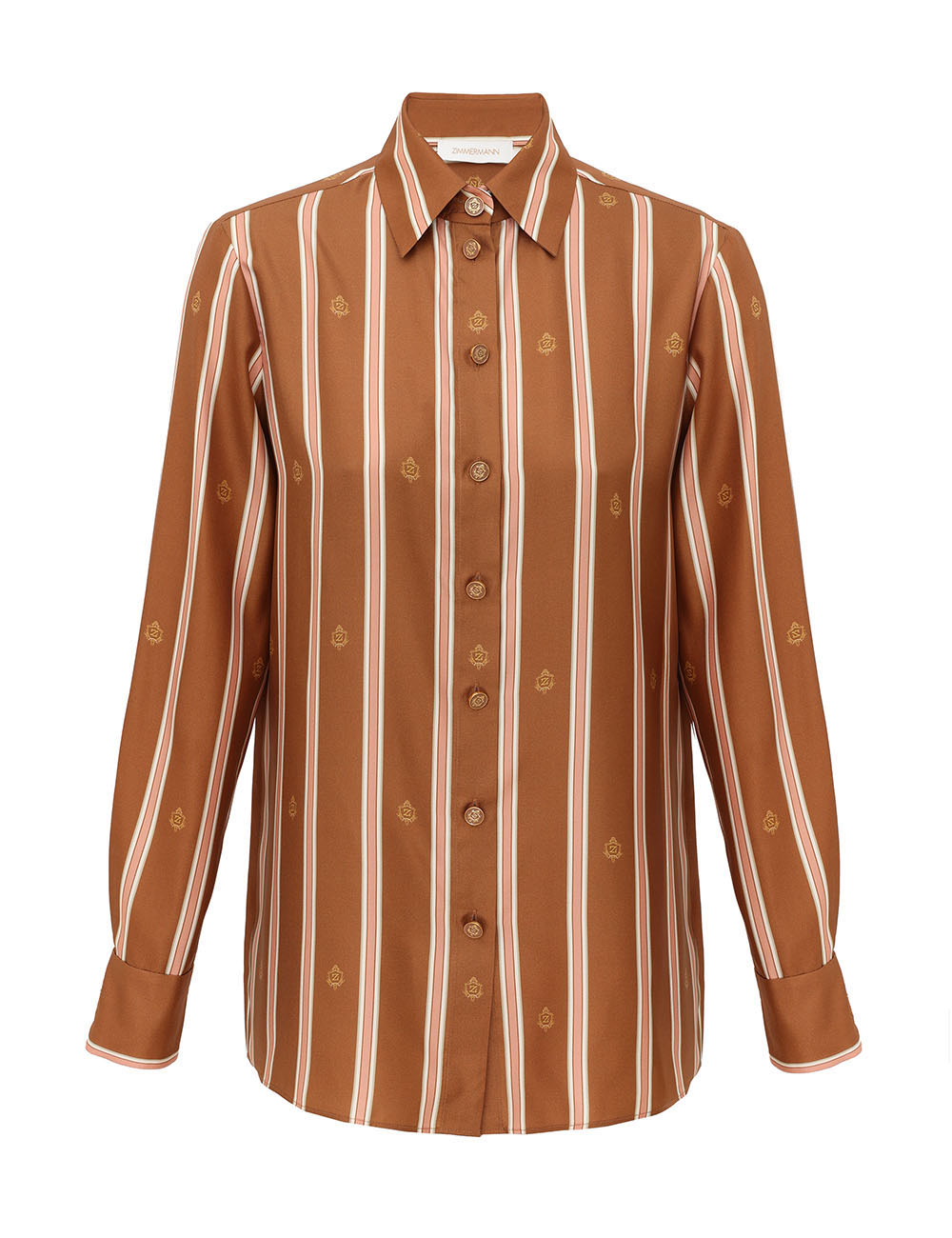 Camisa Relajada con Emblema