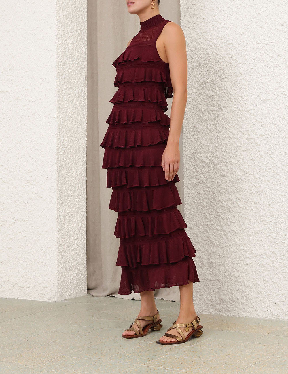 Vestido Midi Fruncido Rebellion