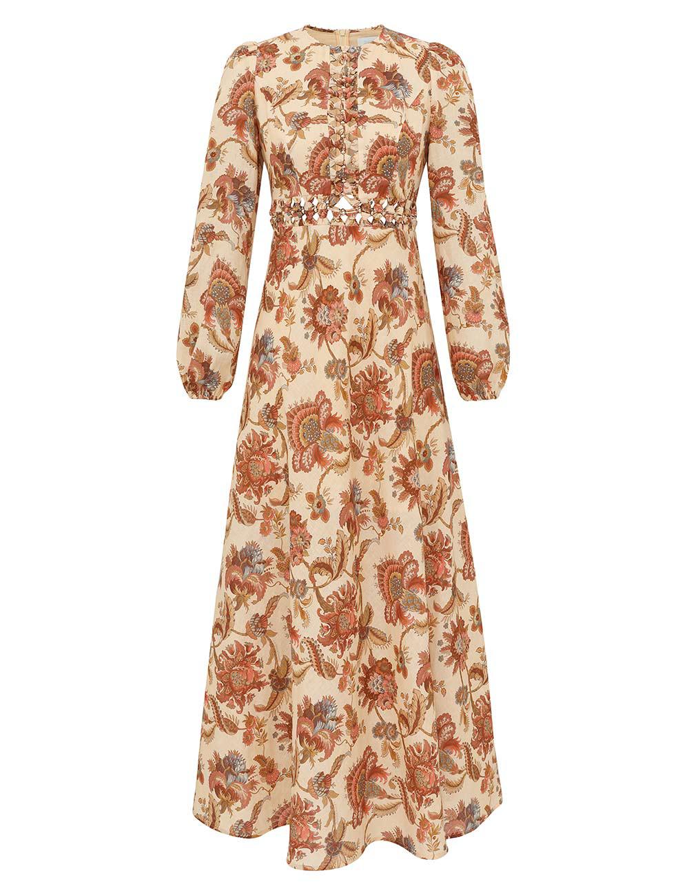 Vestido Midi de Manga Larga Aster