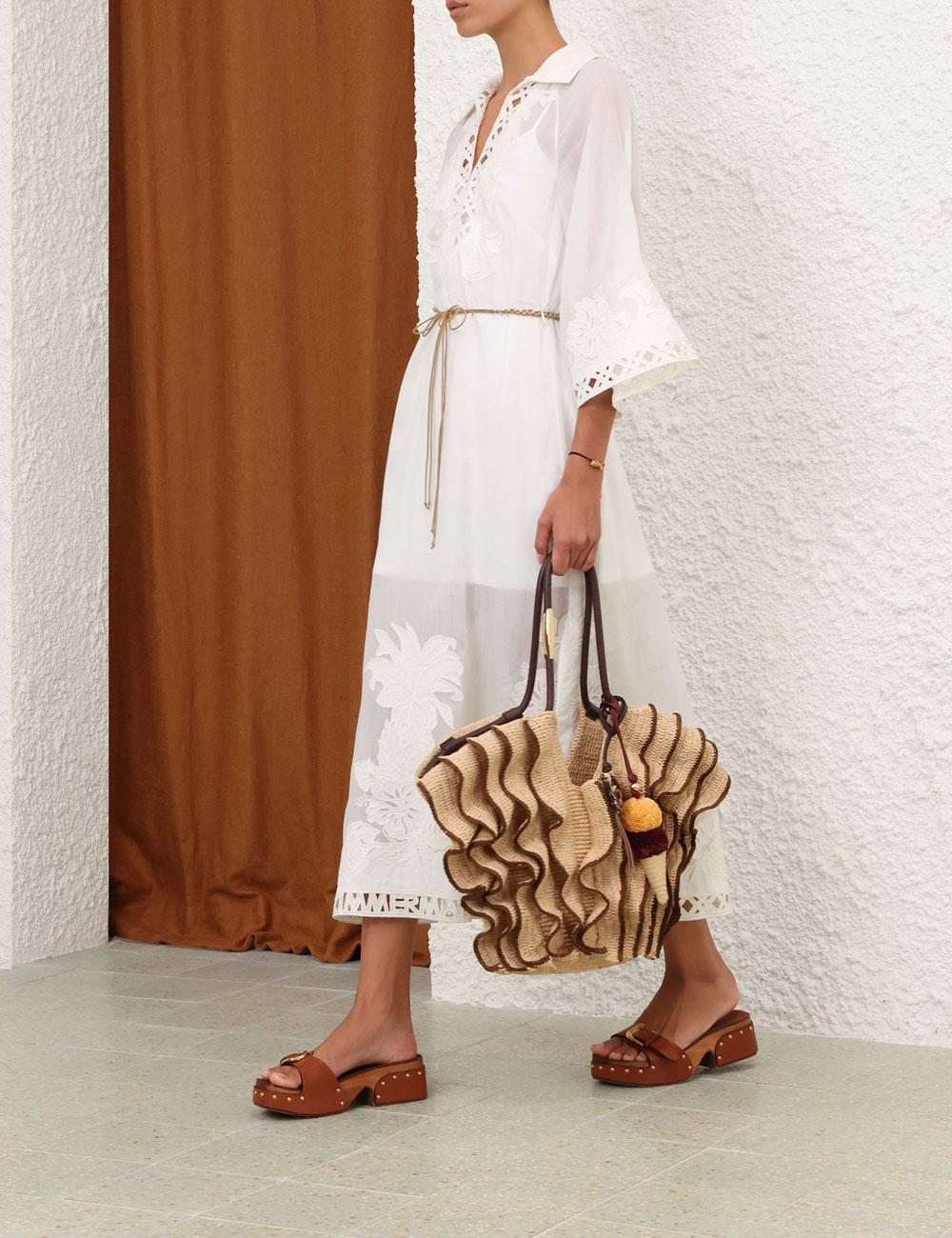 Vestido Maxi Bordado Indra