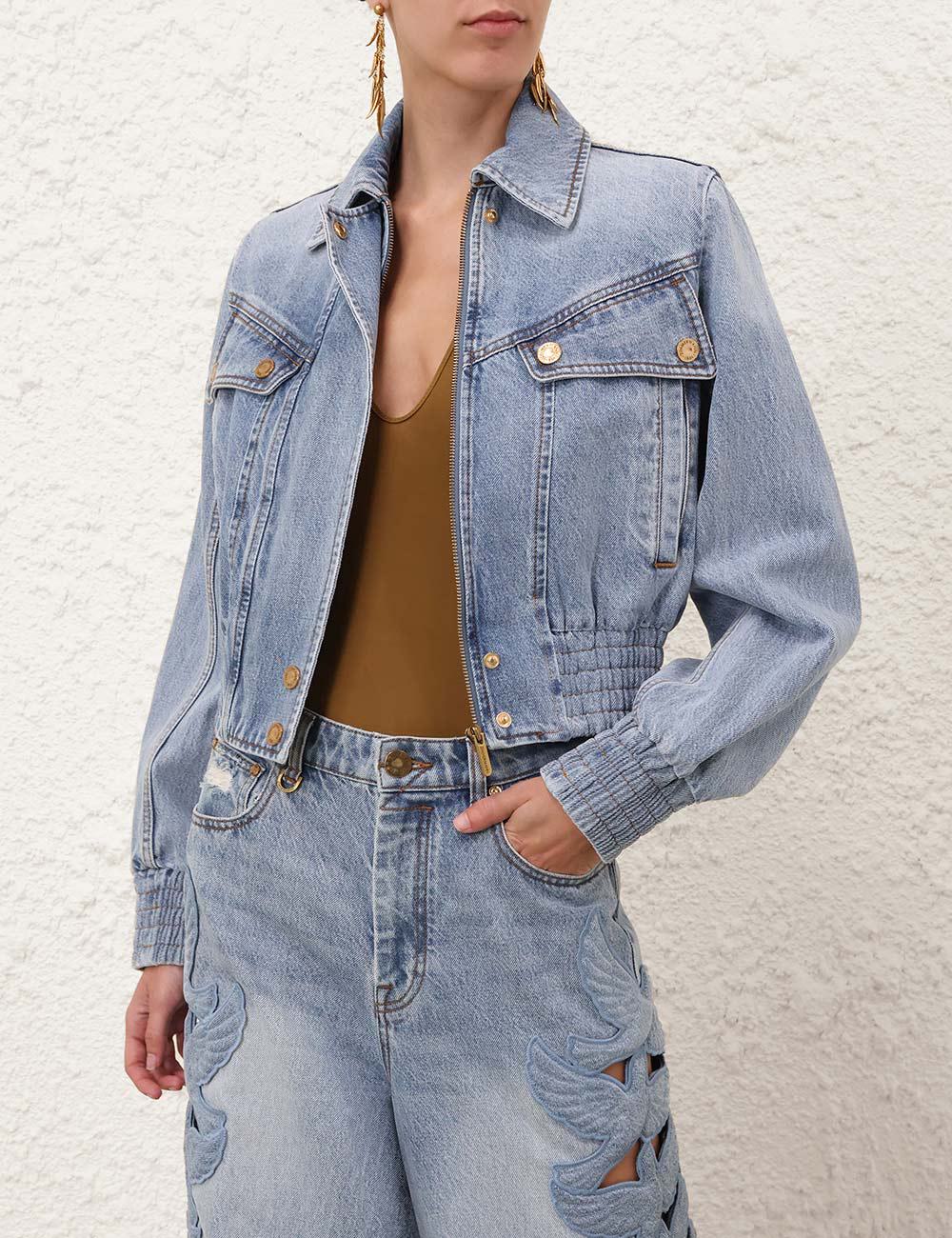 Chaqueta Bomber de Denim
