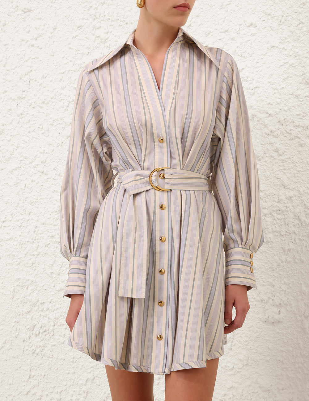 Vestido Mini Tuck de Stripe