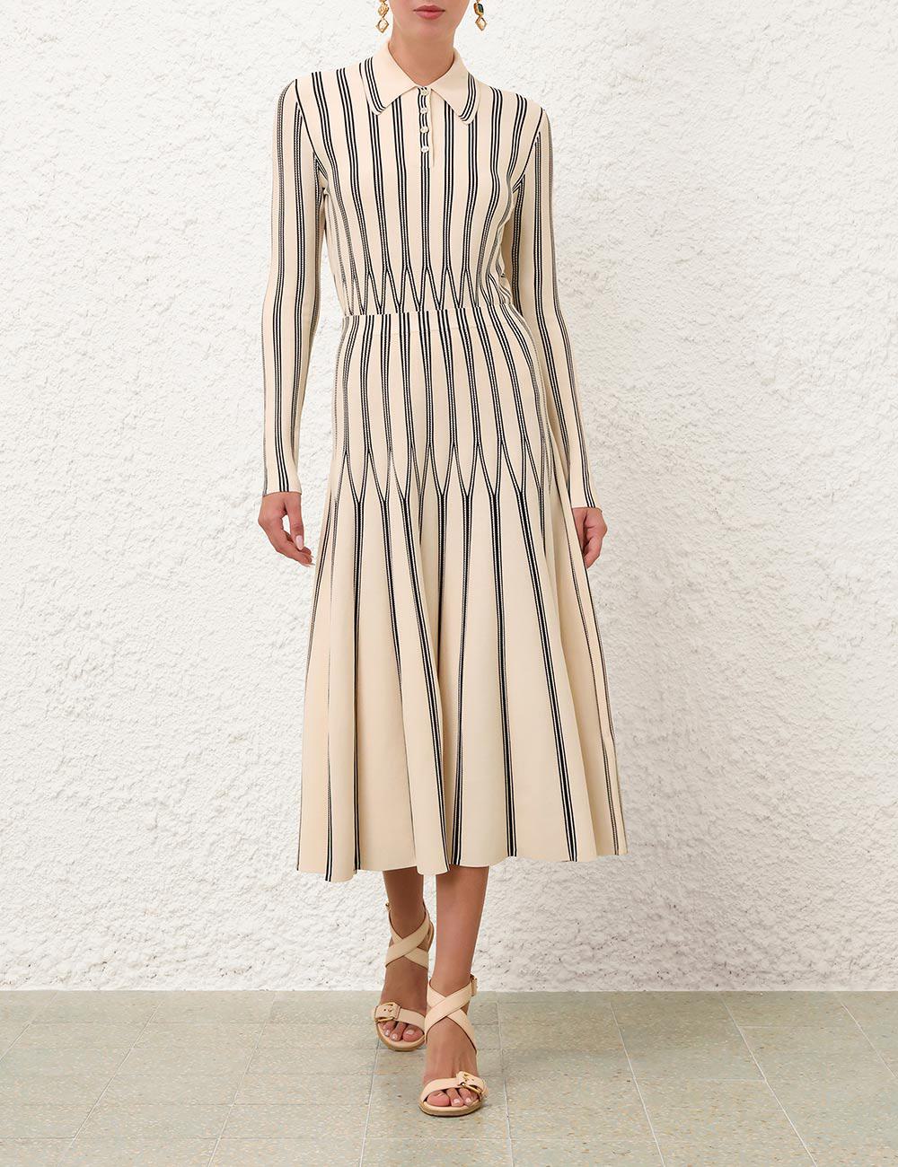 Falda Midi Rayada Rebellion