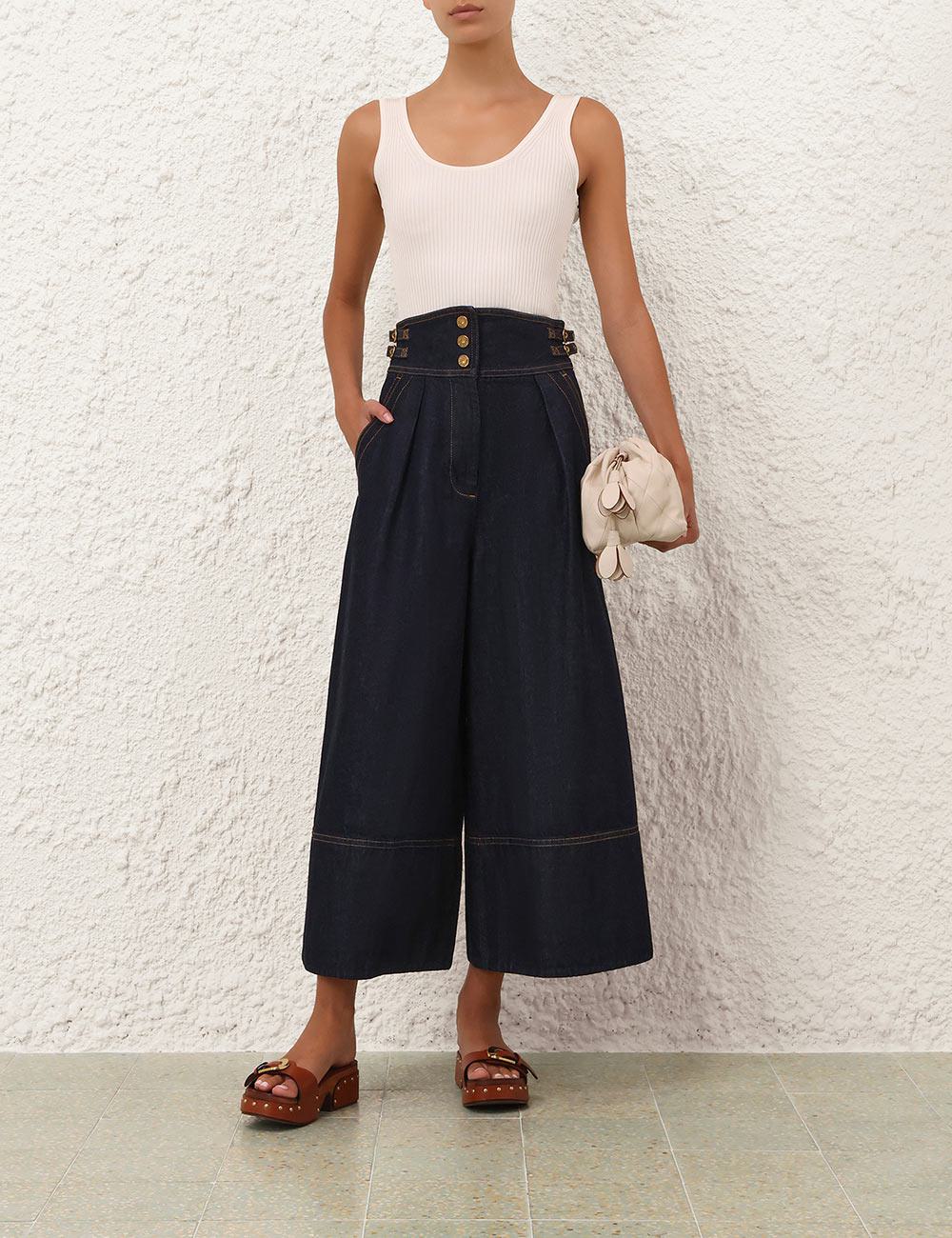 Culotte de mezclilla