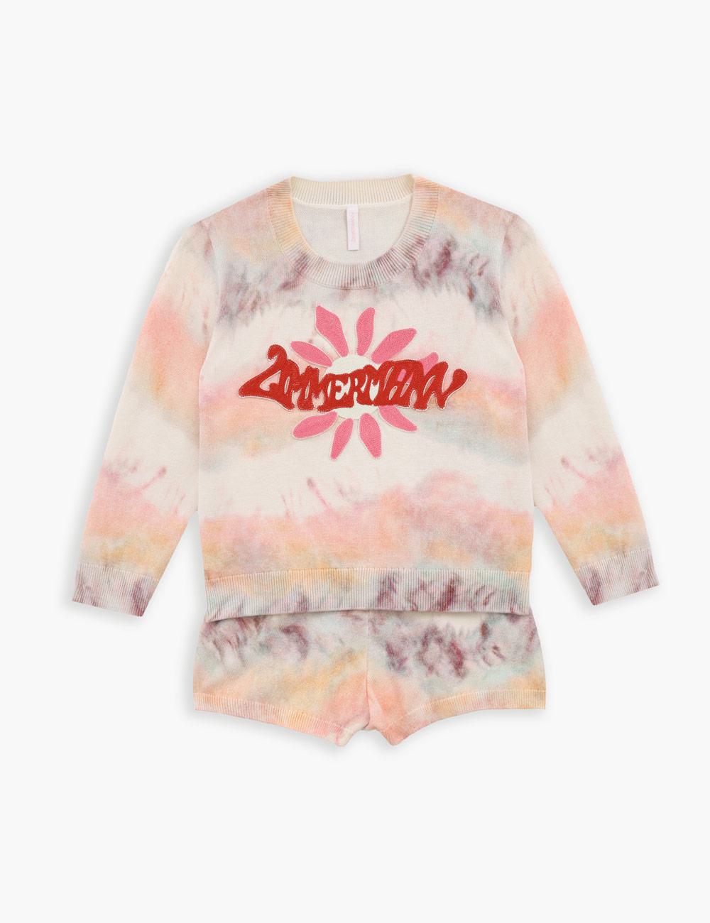 Jersey de punto con estampado tie-dye para niños Daylight