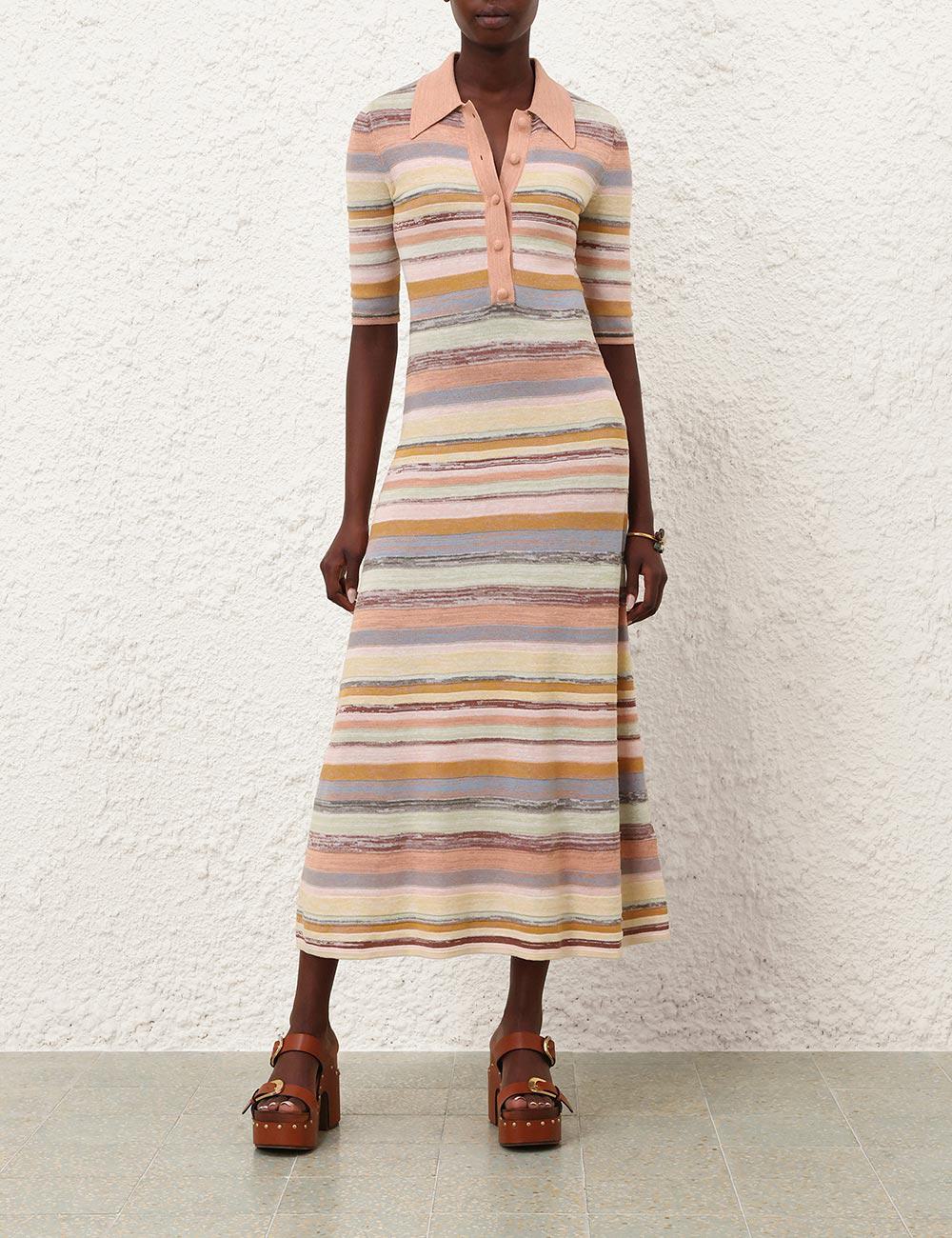 Vestido Midi Polo Luna Mouline