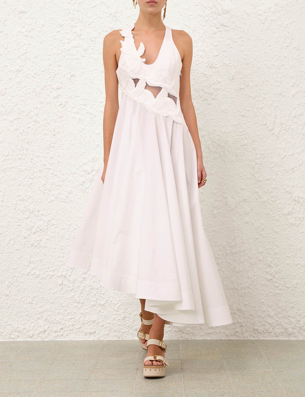Vestido Midi con Appliqué Luna