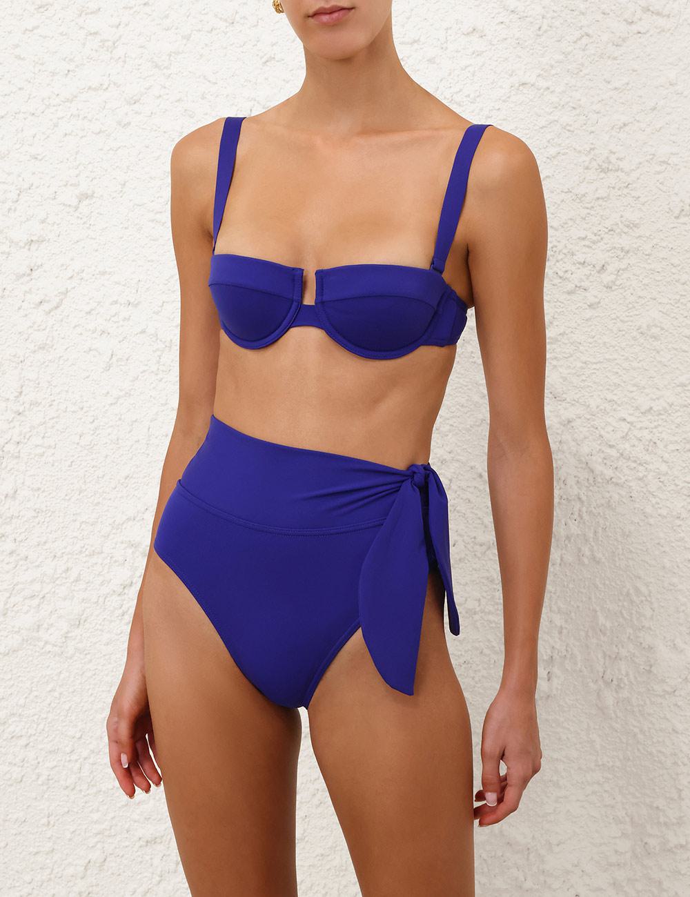 Pantalón de bikini con cintura alta y detalle de lazo Separates