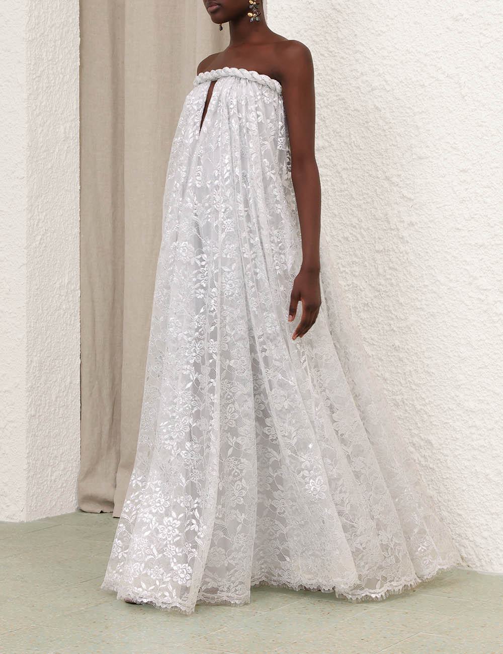 Vestido Maxi Metallic Twist