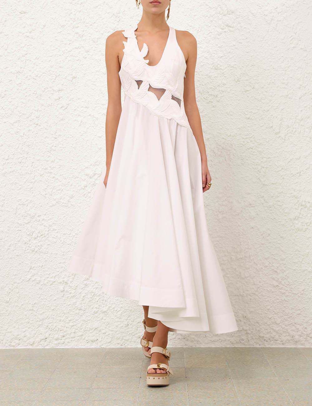 Vestido Midi con Appliqué Luna