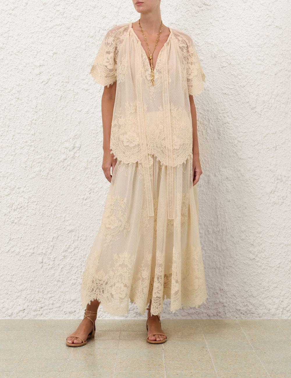 Falda Maxi de Encaje Luna