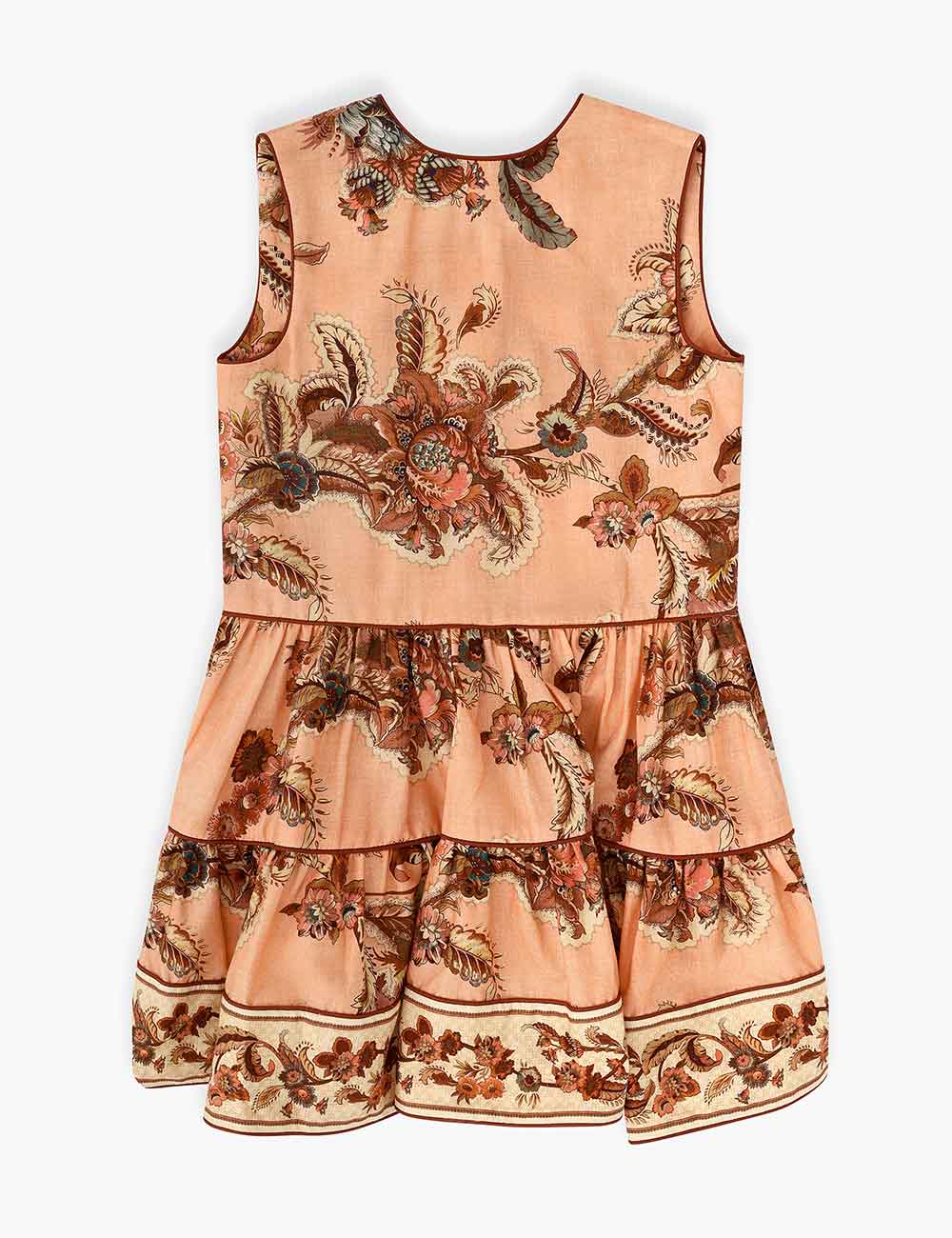 Vestido con dobladillo de contraste para niños Aster
