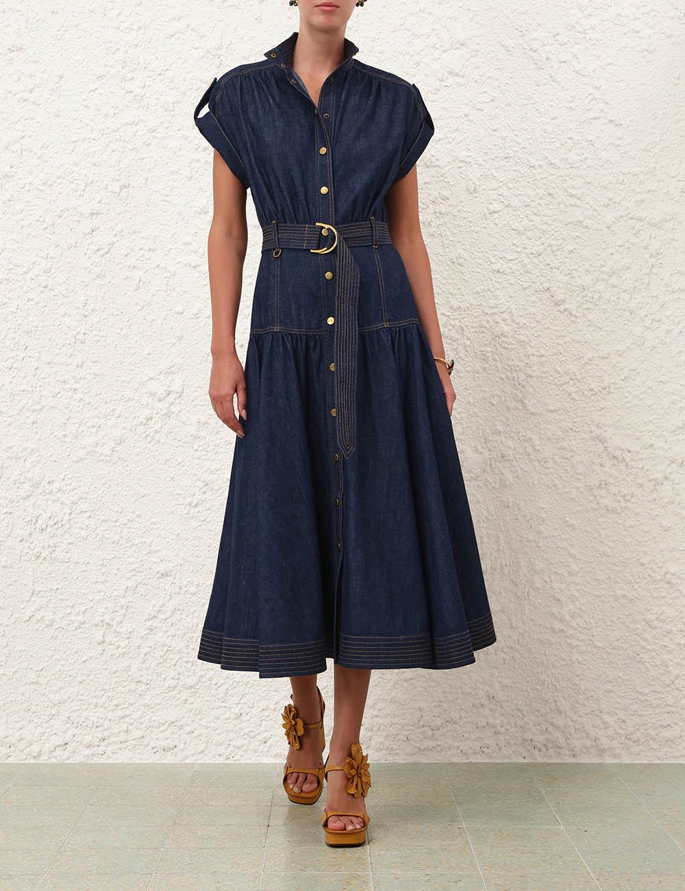Vestido Midi de Denim