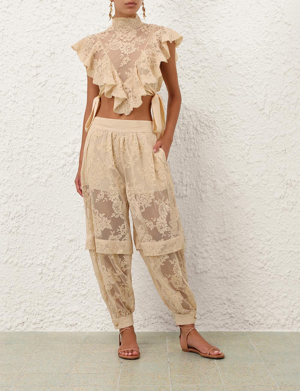 Pantalón Harem de Encaje Luna
