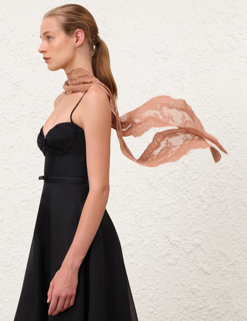 Pashmina de cuello de encaje