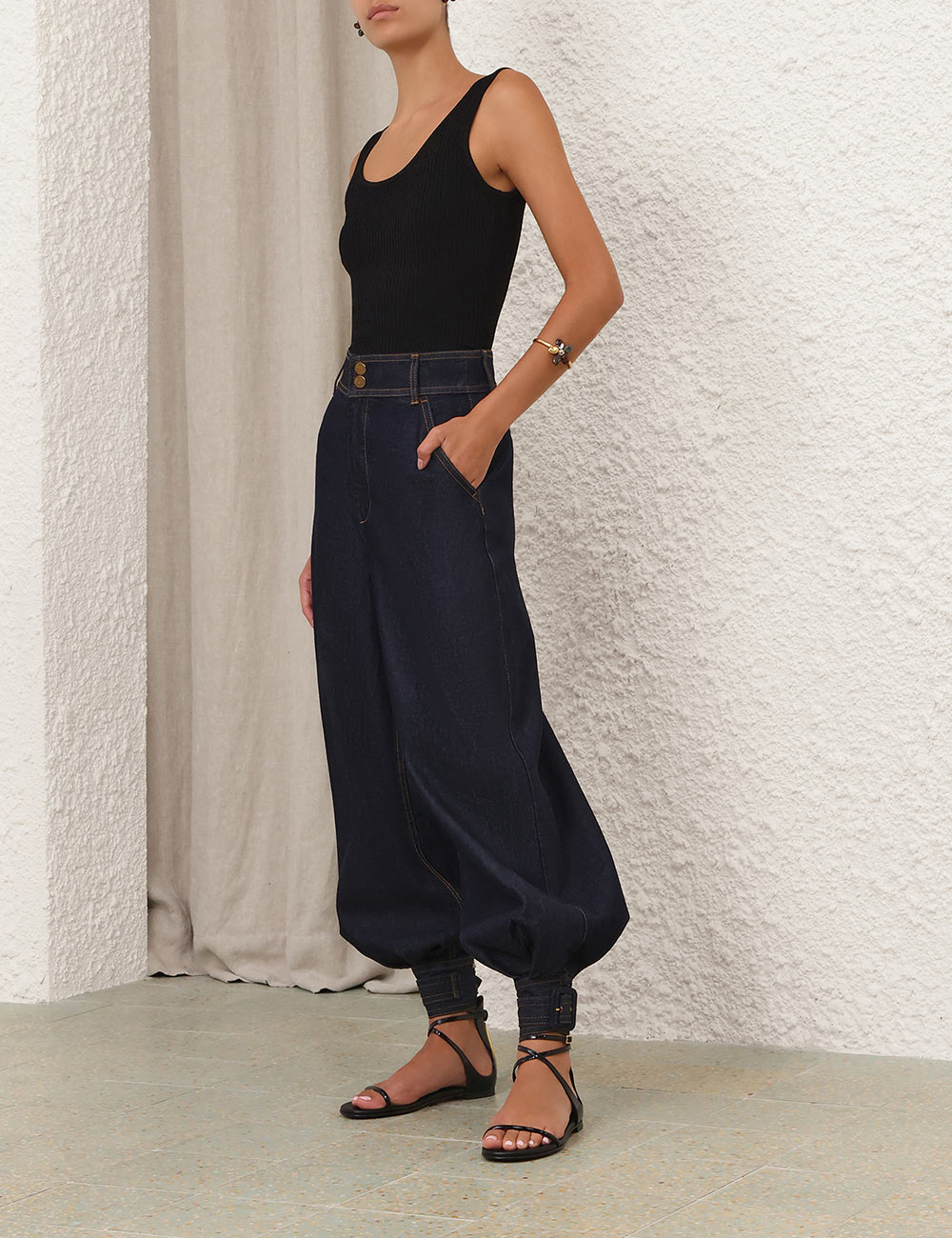Pantalón de mezclilla Luna Harem
