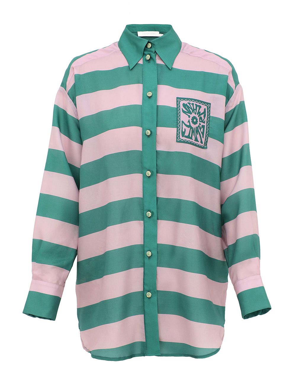 Camisa Relajada con Estampado Indra