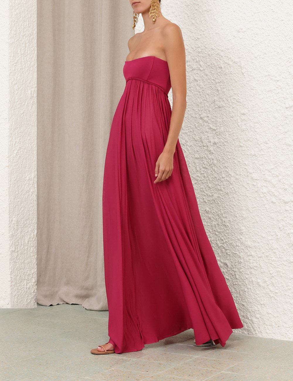 Vestido Bandeau de Jersey Luna