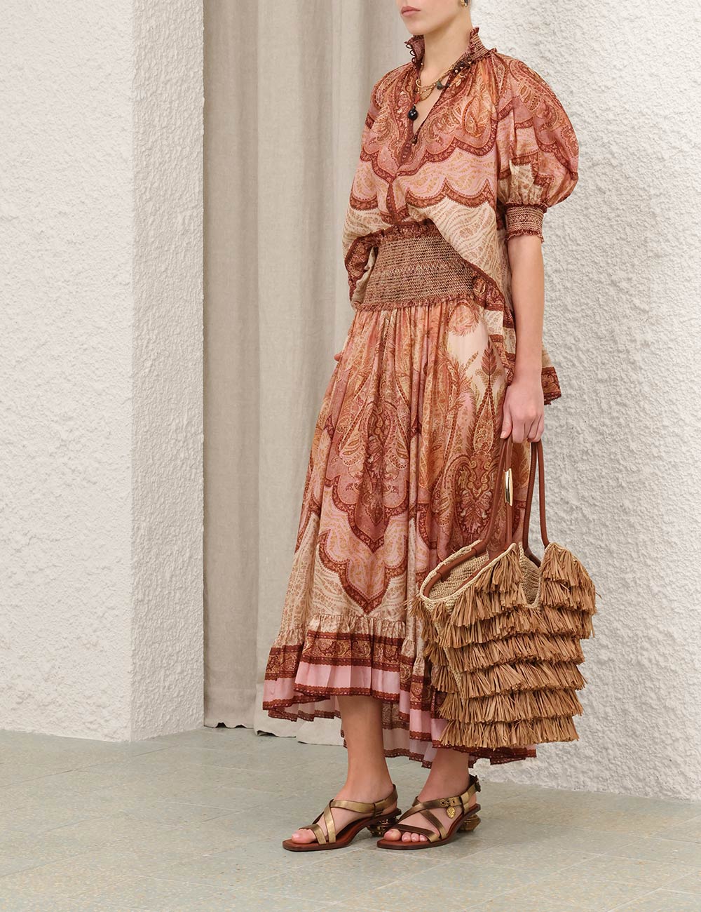 Falda Maxi de Volantes Wanderlust