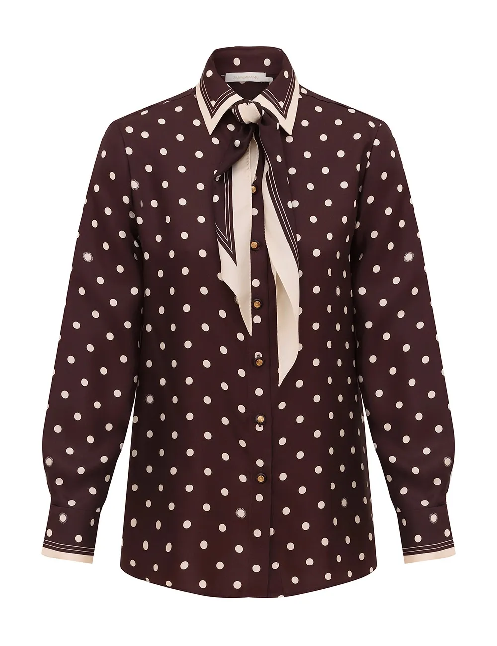 Camisa Holgada con Lunares