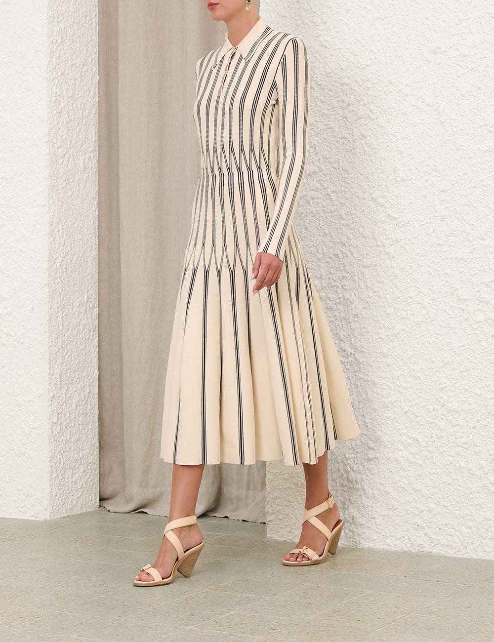 Falda Midi Rayada Rebellion